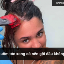 Nhuộm tóc xong có nên gội đầu không?