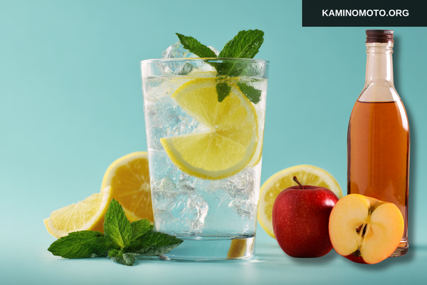 Kết hợp với nước cốt chanh hoặc giấm táo