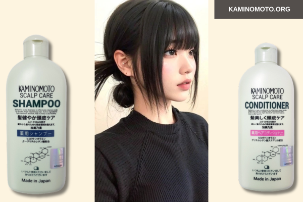 sử dụng dầu gội Kaminomoto
